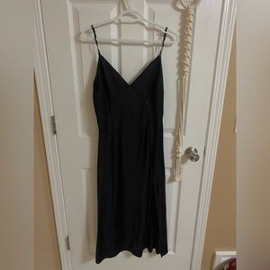 Dynamite Midi/Maxi Satin Black Dress